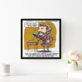 Grappige Alexander Bell wandklok van Rick London (Huis)