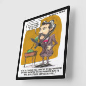 Grappige Alexander Bell wandklok van Rick London (Hoek)