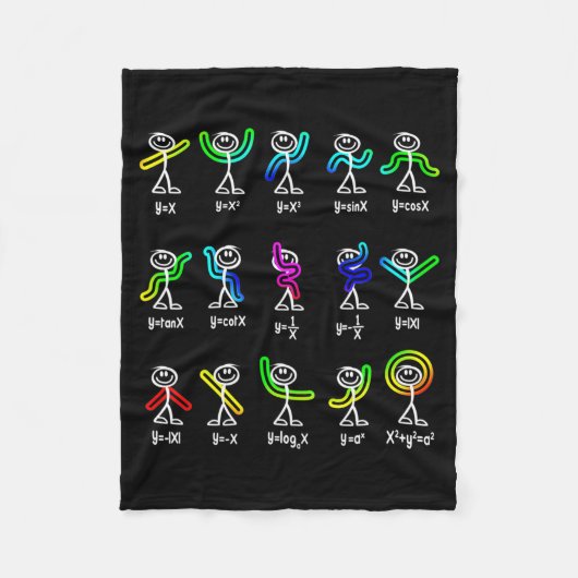 Grappige Algebra Dans Functie Wiskunde Docent Geek Fleece Deken (Voorkant)
