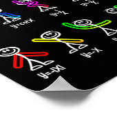 Grappige Algebra Dans Functie Wiskunde Docent Geek Poster (Hoek)