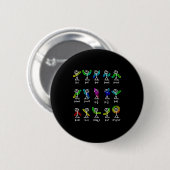 Grappige Algebra Dans Functie Wiskunde Docent Geek Ronde Button 5,7 Cm (Voorkant /achterkant)