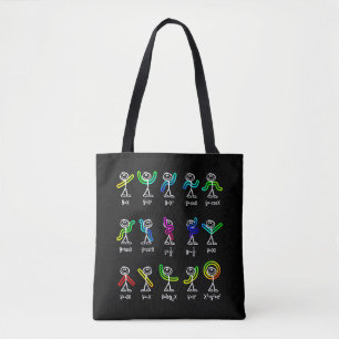 Grappige Algebra Dans Functie Wiskunde Leraar Geek Tote Bag