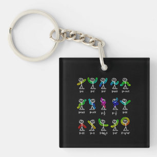 Grappige Algebra Dansfunctie Wiskunde Docent Geek Sleutelhanger