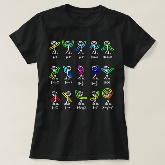Grappige Algebra Dansfunctie Wiskunde Docent Geek T-shirt (Design voorkant)