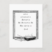 grappige algebra grap briefkaart (Voorkant)