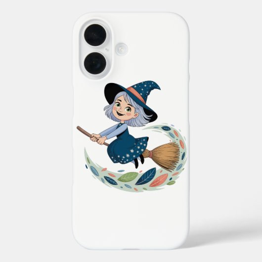 Grappige Alicia Witch op Broomstick Case-Mate iPhone Case (Achterkant)