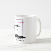 Grappige Alien Abduction Quote Relatie Status Koffiemok (Voorkant rechts)