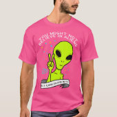 Grappige Alien Believer Ufo T-shirt (Voorkant)