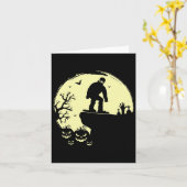 Grappige Alien Bull Ghost Halloween Dit is een boe Kaart (Gele Bloem)