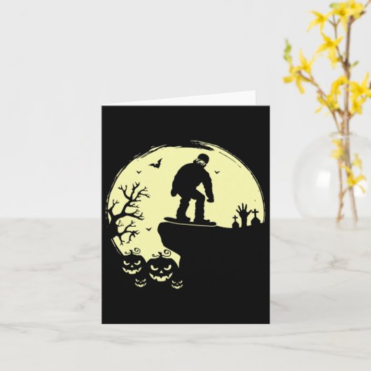 Grappige Alien Bull Ghost Halloween Dit is een boe Kaart (Gele Bloem)