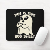 Grappige Alien Bull Ghost Halloween Dit is een boe Muismat (Met muis)