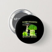 Grappige Alien Cat Meme Florp Invasion Earth 2025 Ronde Button 5,7 Cm (Voorkant /achterkant)