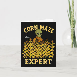 Grappige Alien Corn Maze Expert Herfst Kinder Hall Kaart