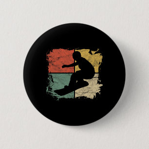 Grappige Alien Head Pocket Halloween Kostuum Manne Ronde Button 5,7 Cm