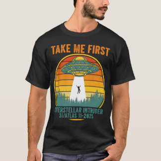 Grappige Alien Indringer 3I ATLAS Ruimteobjecttheo T-shirt