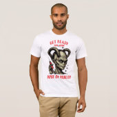 Grappige alien injectienaald dosis realiteit t-shirt (Voorkant volledig)