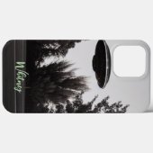 Grappige Alien Invasie Retro ufo Sci Fi film Naam Case-Mate iPhone Case (Achterkant (horizontaal))