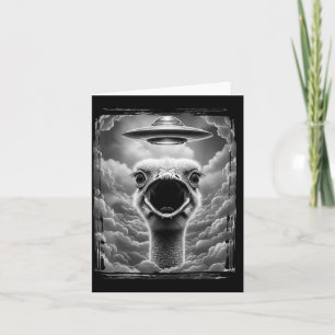 Grappige Alien Kalkoen Ufo Selfie Thanksgiving Man Kaart