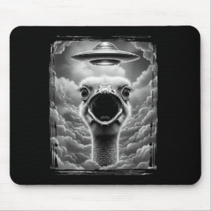 Grappige Alien Kalkoen Ufo Selfie Thanksgiving Man Muismat