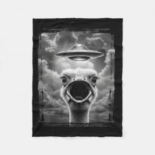Grappige Alien Kalkoen Ufo Selfie Thanksgiving Mem Fleece Deken