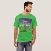 Grappige Alien Kat Meme grappig T-shirt (Voorkant volledig)