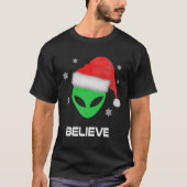 Grappige Alien Kerstmis Kerstmis Gift T-shirt (Voorkant)