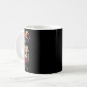 Grappige Alien Meme "Wie is de Alien nu?" Black Koffiemok (Voorkant links)