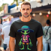 Grappige Alien Meme "Wie is de Alien nu?" Sci-Fi T-shirt