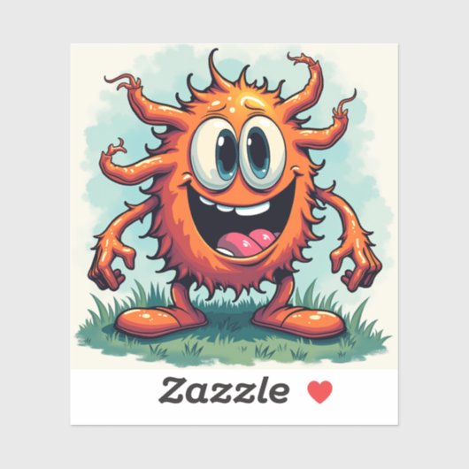 Grappige Alien Monster Kunst - Grappige Monster Se Sticker (Vel)