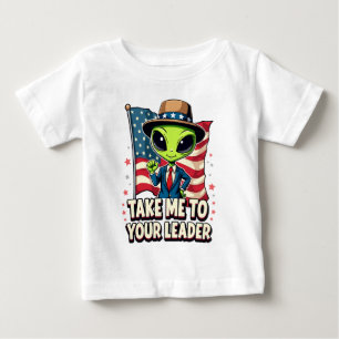 Grappige Alien Neem Me Mee Naar Je Leider USA Patr