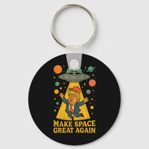 Grappige Alien Ontvoering Trump Ufo Ruimte Humor T Sleutelhanger