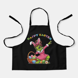 Grappige Alien Paashaas Dabbing Schattig Paasei Schort
