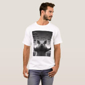 Grappige Alien Pig UFO Pig Selfie met UFO's T-shirt (Voorkant volledig)