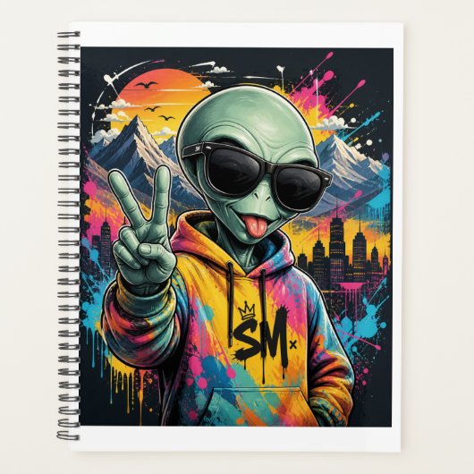 Grappige Alien Planner (Voorkant)
