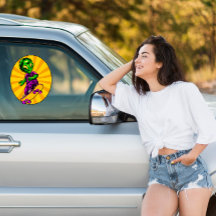 Grappige Alien Skateboarder Grappige Auto Truck