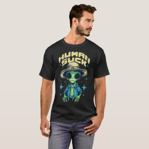 Grappige alien t-shirt