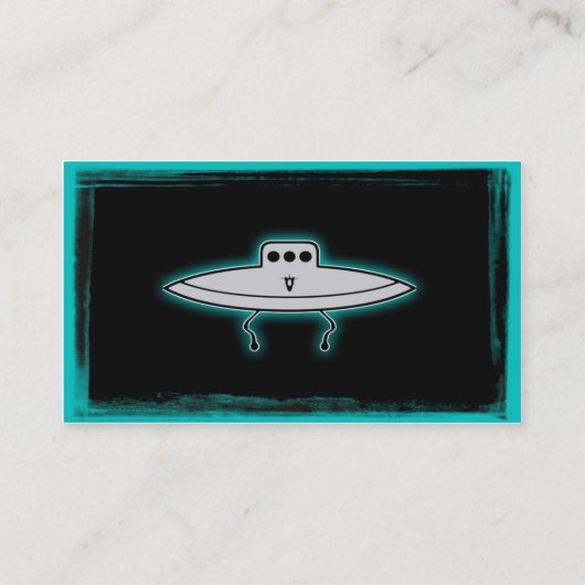 Grappige Alien T-shirt  Visitekaartjes (Achterkant)