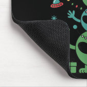 Grappige Alien Trio Merry Laffe Kerstmis Kerstman Muismat (Hoek)