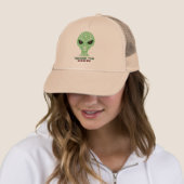 Grappige Alien Trucker Hoed – UFO Liefhebber Cadea Pet (In situ)