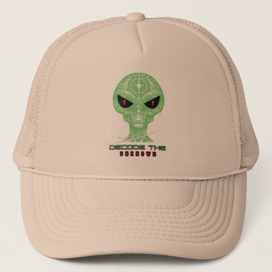 Grappige Alien Trucker Hoed – UFO Liefhebber Cadea Pet (Voorkant)