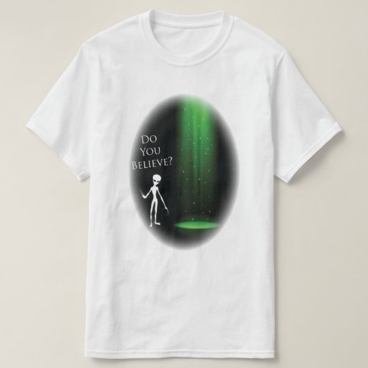 Grappige Alien 🎅🛸 UFO Halloween Party T-shirt (Design voorkant)