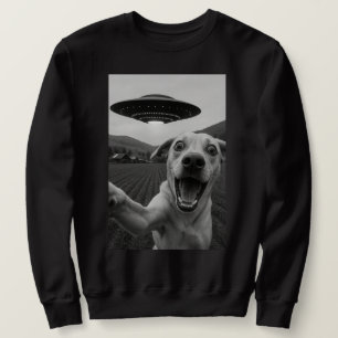 Grappige Alien UFO Hond Selfie - Cool Kat & Space Trui