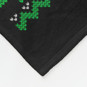 Grappige Alien Ufo Kerstman Slede Lelijke Kerst Sw Fleece Deken (Hoek)