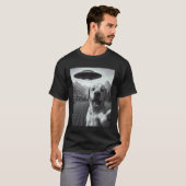 Grappige Alien UFO Labrador Retriever Ontvoering S T-shirt (Voorkant volledig)