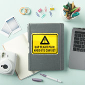 Grappige Alien UFO Sci-Fi UAP Vluchtroute Sticker (iPad Cover)