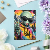 Grappige Alien Vibes Acryl Uitnodigingen (Insitu (Huwelijk))