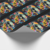 Grappige Alien Vibes Cadeaupapier (Hoek)