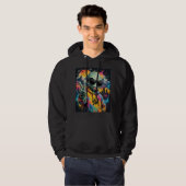 Grappige Alien Vibes Hoodie (Voorkant volledig)