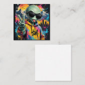 Grappige Alien Vibes Informatiekaartje (Voorkant / Achterkant)