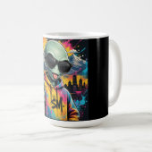 Grappige Alien Vibes Koffiemok (Voorkant rechts)